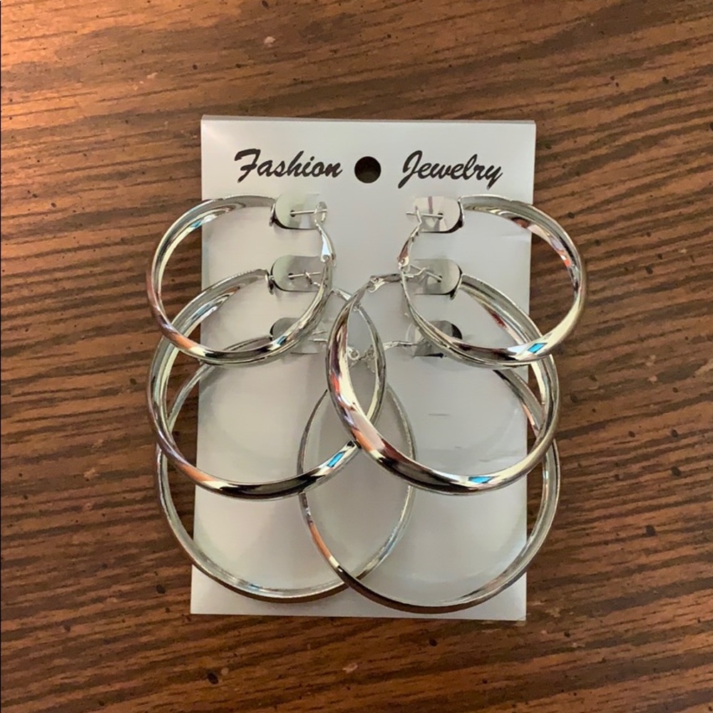 Silver Hoop Earrings